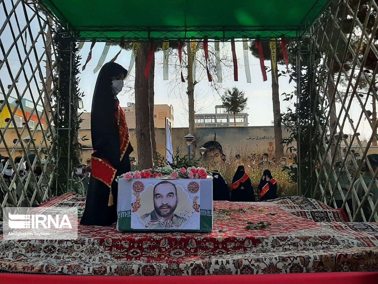 تشییع پیکر شهید محمود حاجی قاسمی در شاهرود