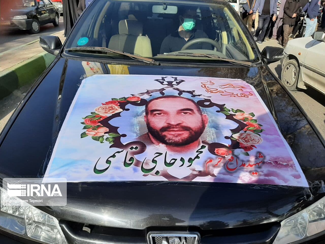 تشییع پیکر شهید محمود حاجی قاسمی در شاهرود