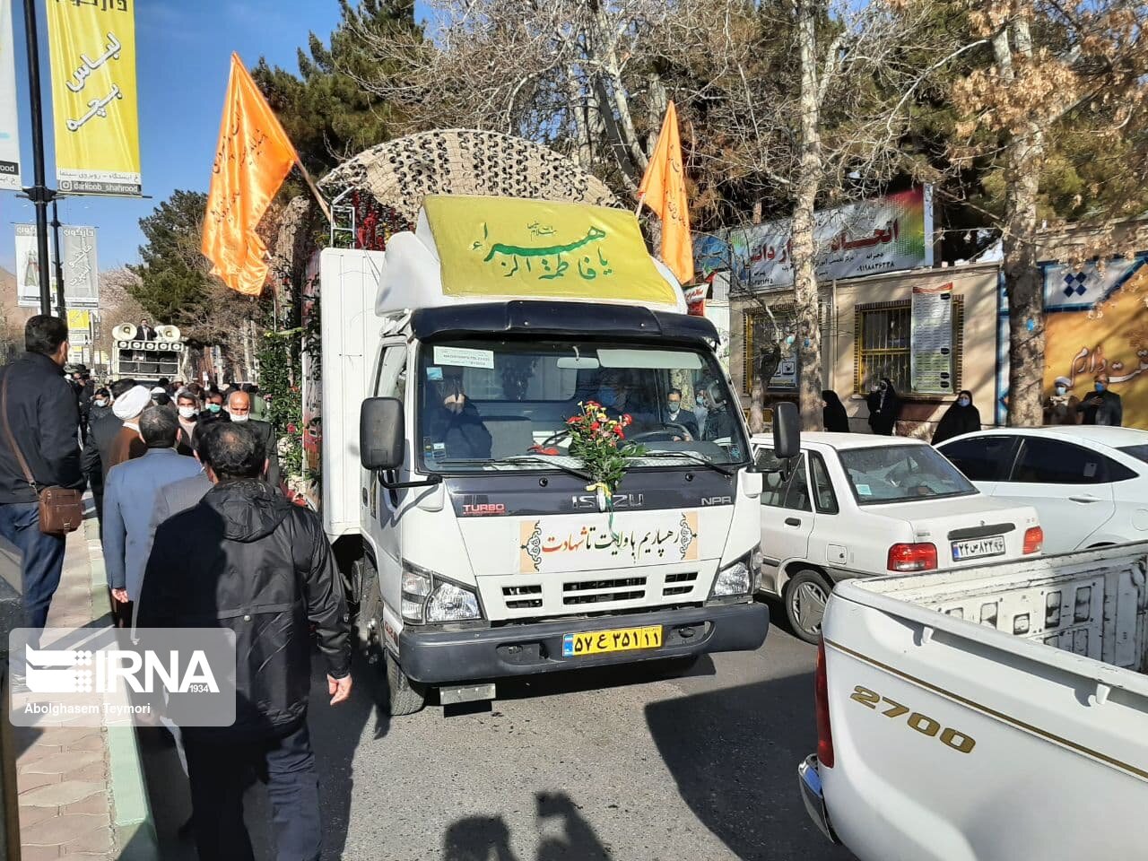 تشییع پیکر شهید محمود حاجی قاسمی در شاهرود