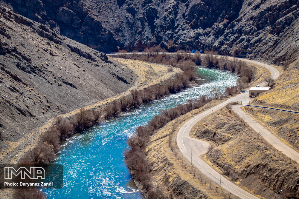 عکس/ کمبود آب در سد زاینده رود اصفهان