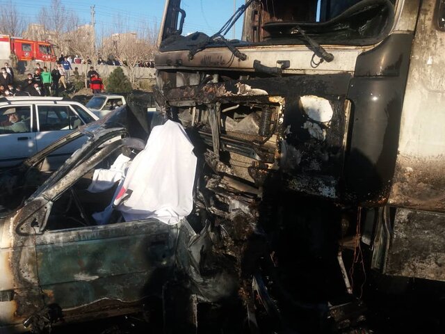 تصادف مرگبار در بزرگراه آزادگان با 3 کشته