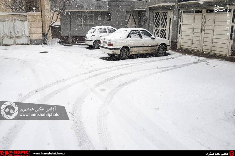 عکس/ بارش برف در ارومیه