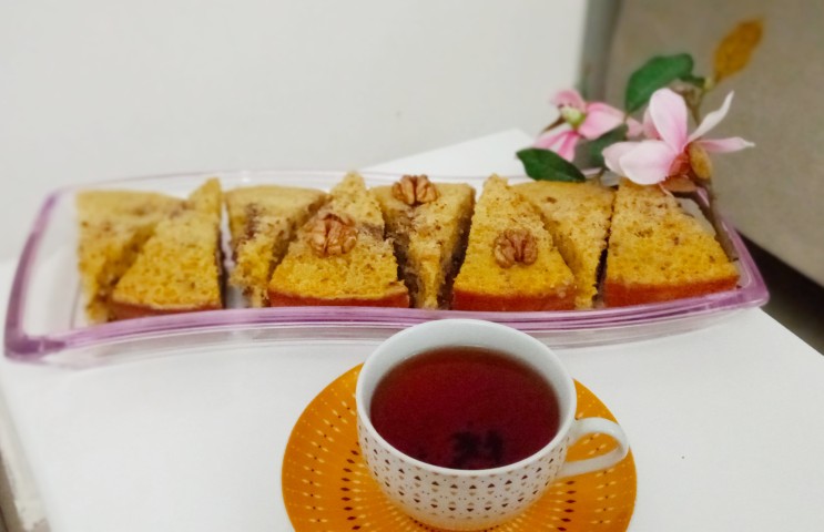 از شما/کيک گردويي ب منسبت روز مهندس براي همسر جان⁦❤️⁩
