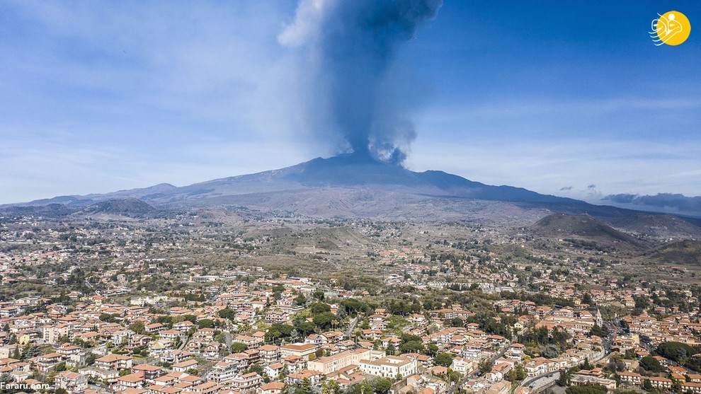 عکس/ فوران‌های اخیر آتشفشان اتنا
