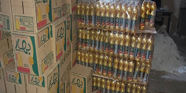 کشف بیش از ۲ تن روغن از انبار یک محتکر در کرمانشاه