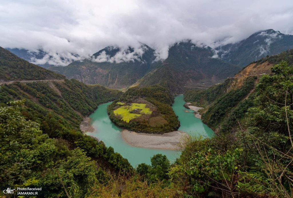 نمایی از رودخانه نوجیانگ در چین