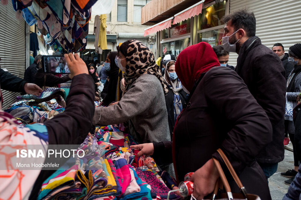 عکس/ بازار بزرگ تهران در روزهای پایانی سال ۹۹