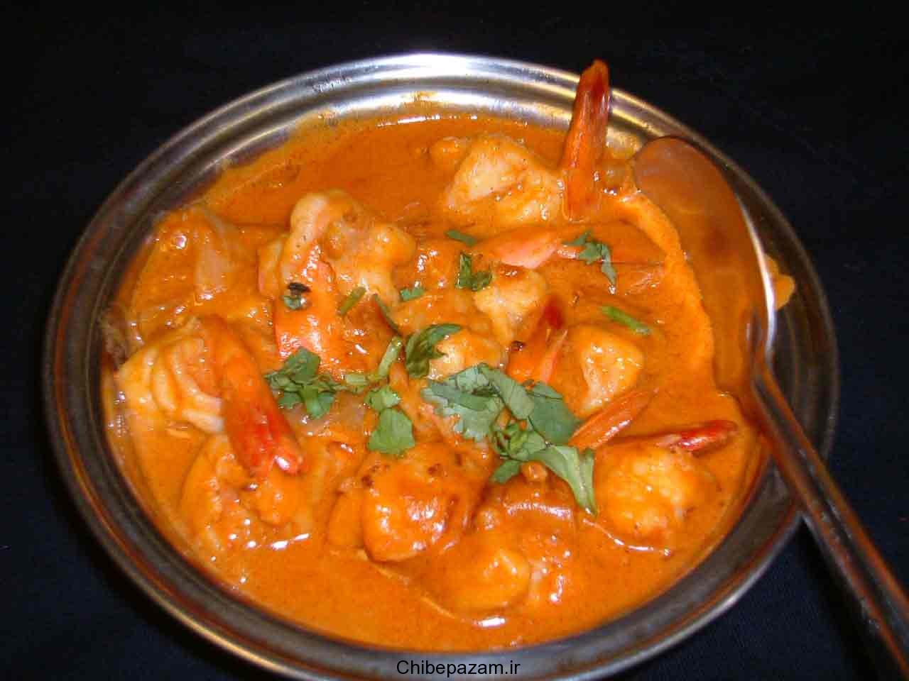 آموزش تهيه خورشت ميگوي ساده