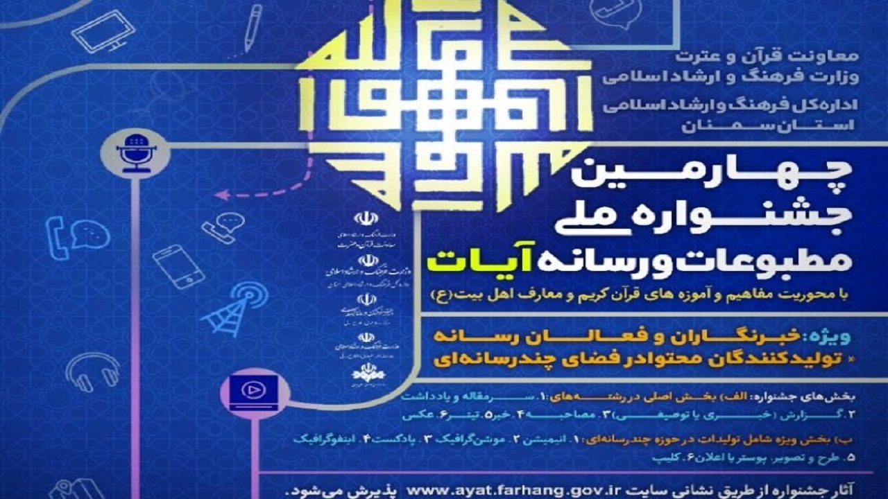 ارسال ۴۵۷ اثر به جشنواره ملی مطبوعات و رسانه آیات در سمنان