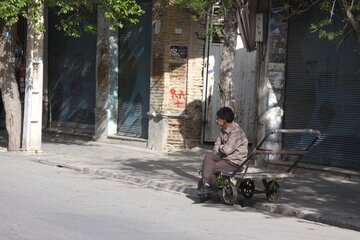 عکس/ تعطیلی بازار بروجرد در وضعیت قرمز کرونایی