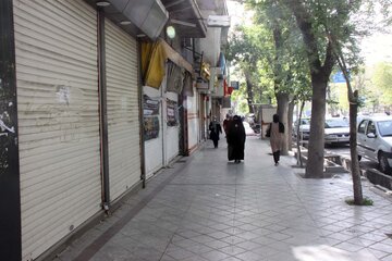 عکس/ تعطیلی بازار بروجرد در وضعیت قرمز کرونایی