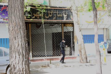 عکس/ تعطیلی بازار بروجرد در وضعیت قرمز کرونایی