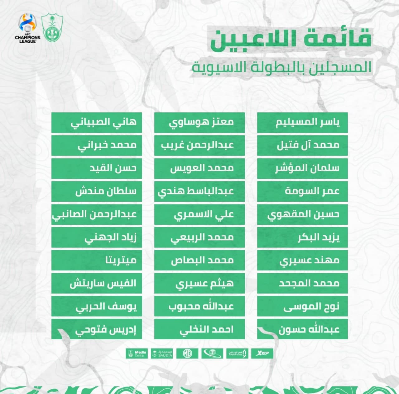 چهار سورپرایز بزرگ در لیست آسیایی حریف استقلال