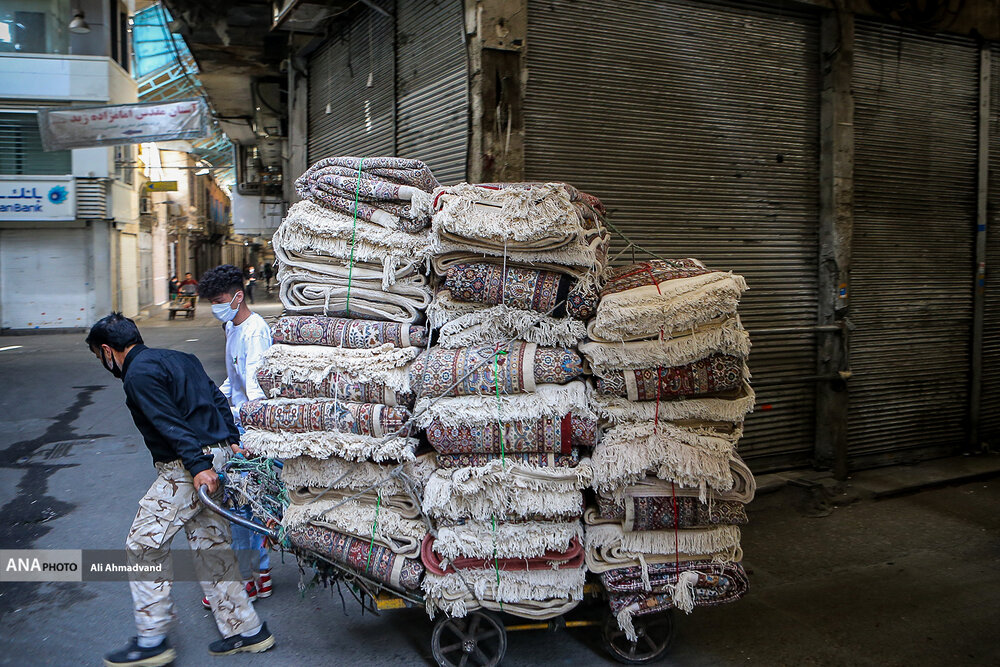 عکس/ تعطیلی بازار تهران در پیک چهارم کرونا