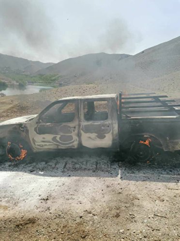 آتشزدن خودروی پیمانکار طرح انتقال آب بن_بروجن