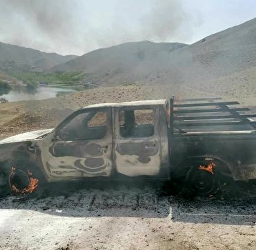 آتش زدن ماشین پیمانکار پروژه انتقال آب بروجن