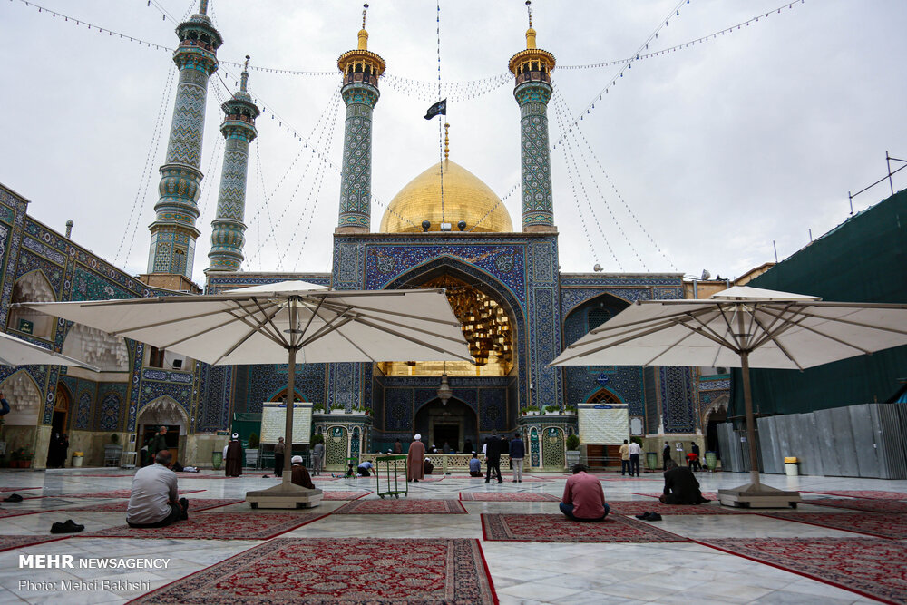آیین ترتیل خوانی قرآن کریم در حرم حضرت معصومه(س)