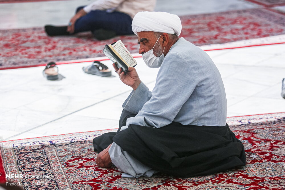 آیین ترتیل خوانی قرآن کریم در حرم حضرت معصومه(س)