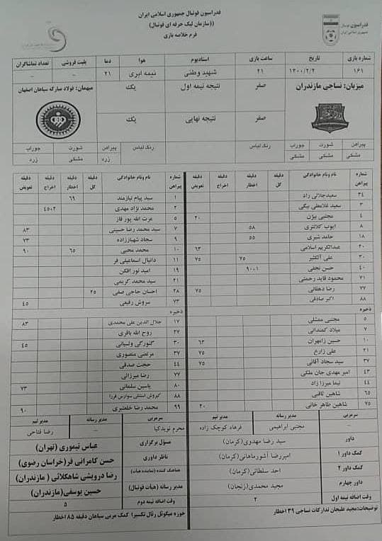 وقتی کارت زرد حاجصفی آب رفت!