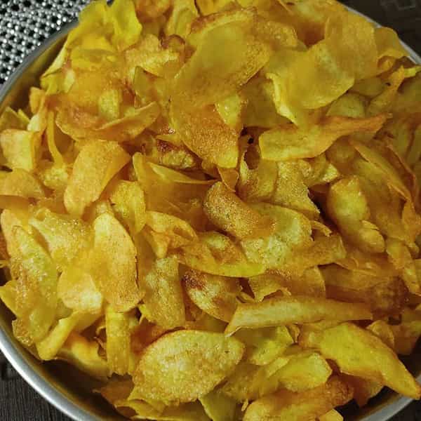 طرز تهيه چيپس سرکه نمکي خوشمزه و مخصوص بازاري بدون فر