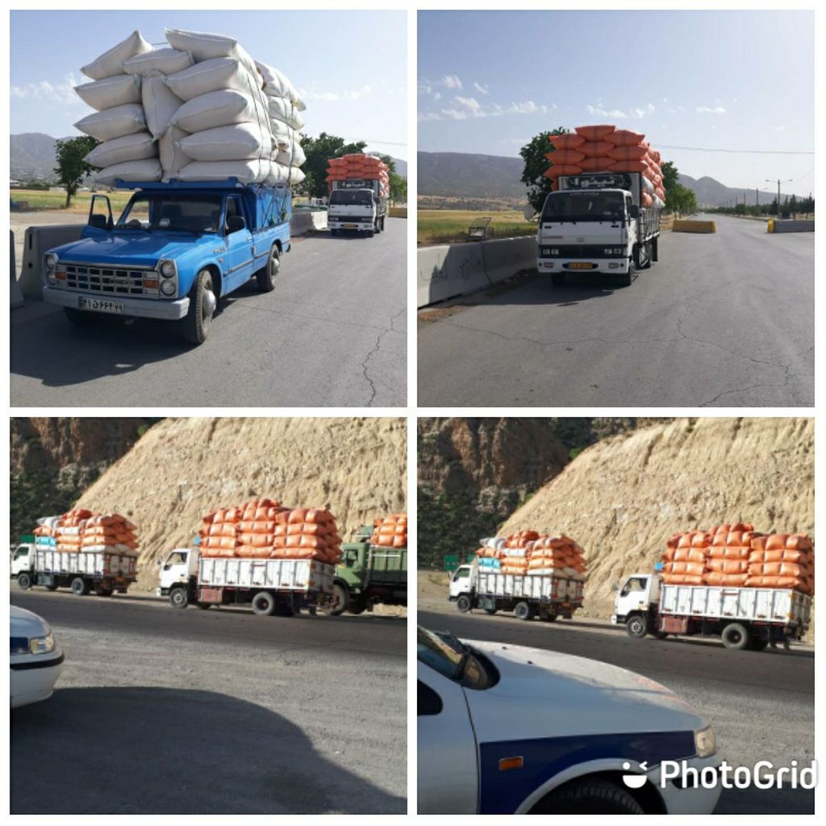  توقیف ۳۰ دستگاه خودرو حامل کاه قاچاق در ایلام