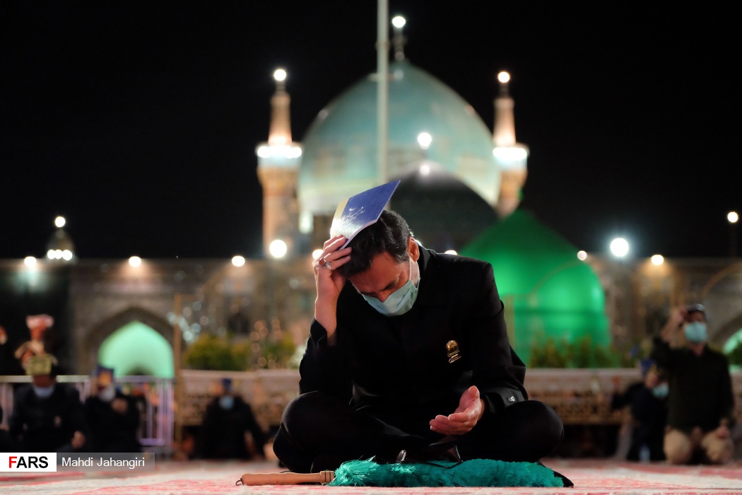 مراسم احیای شب نوزدهم رمضان در حرم مطهر رضوی