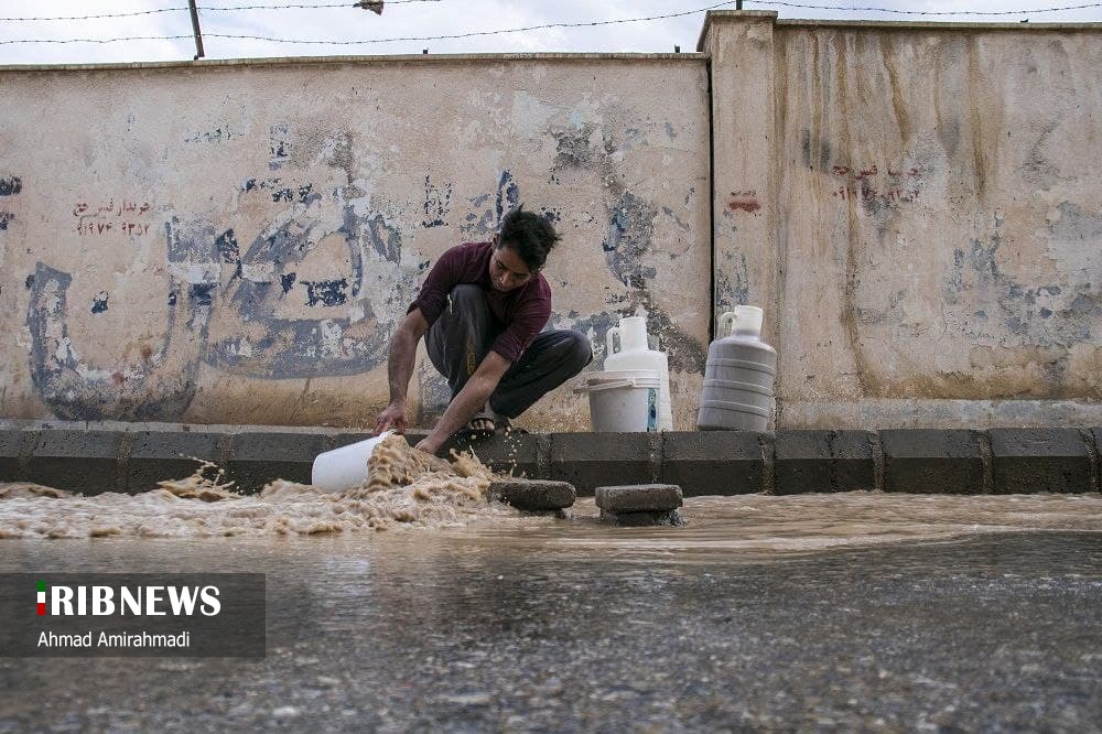 باران و آب گرفتگی در معابر سمنان