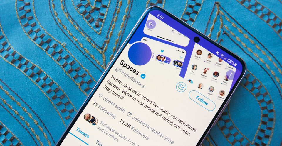 قابلیت Spaces توییتر در دسترس اکانتهایی با حداقل ۶۰۰ فالوور قرار میگیرد