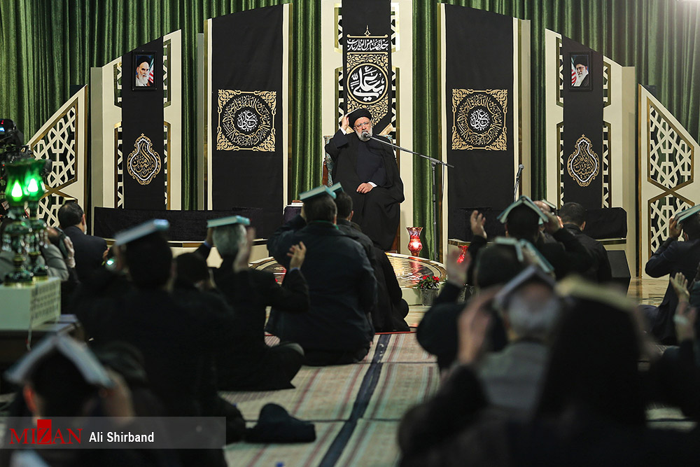 عکس/ شب قدر آیت الله رئیسی در امامزاده صالح (ع)