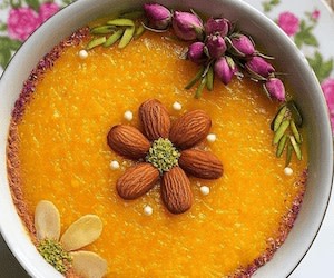  تزيين شله زرد مجلسي بدون شابلون