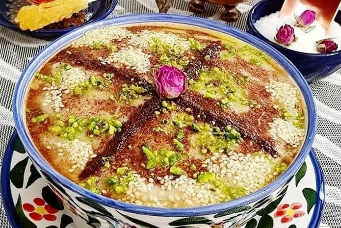 تزئين هاي جذاب و خلاقانه حليم خانگي و نذري