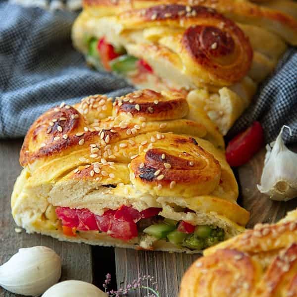 طرز تهيه اشترودل گوشت و سبزيجات