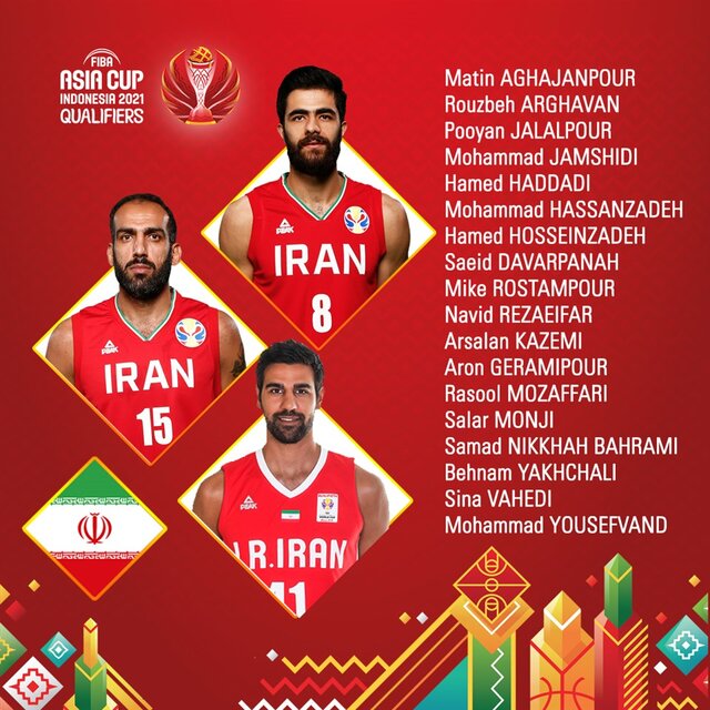 واکنش فدراسیون بسکتبال آسیا به لیست تیم‌ ملی ایران