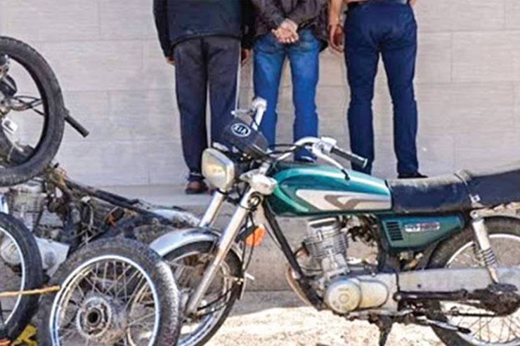 دستگیری باند سارقان موتورسیکلت در شیروان