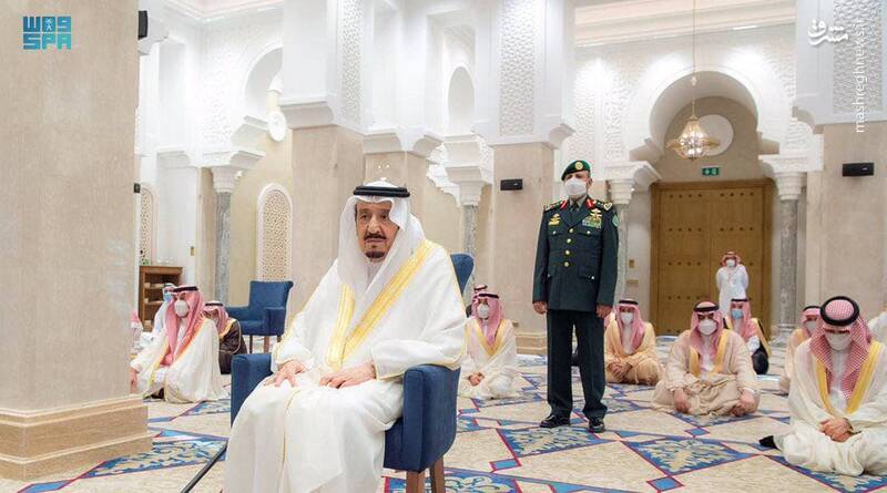 اقامه نماز عید فطر پادشاه عربستان سعودی