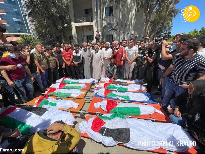 شهادت ۱۰ عضو خانواده فلسطینی