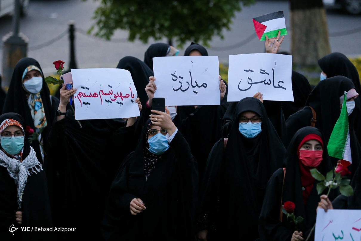 عکس/ تجمع مردمی حمایت از غزه در تبریز