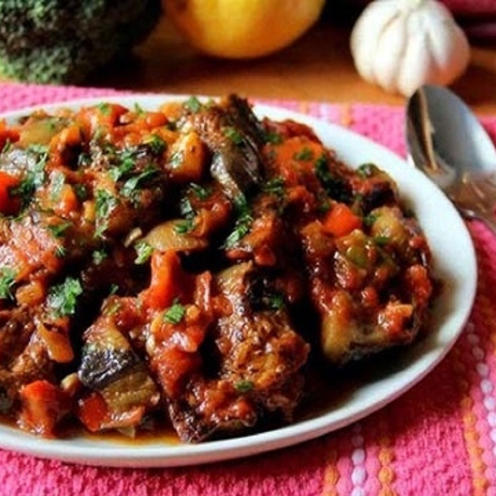 Different recipes. Spicy Eggplant Salad.