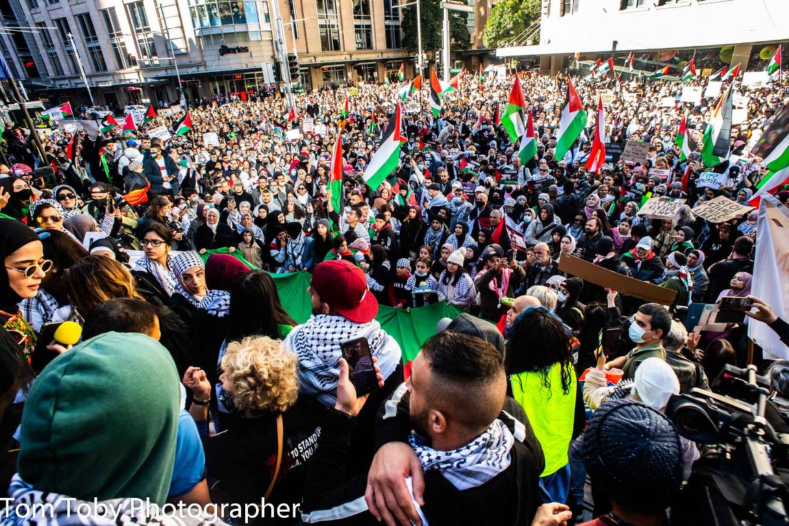 عکس/ پرچم ایران در جشن پیروزی مقاومت فلسطین در استرالیا