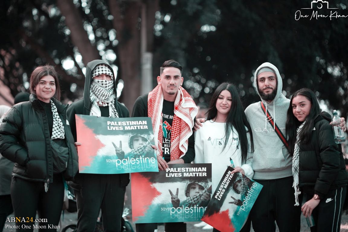 عکس/ پرچم ایران در جشن پیروزی مقاومت فلسطین در استرالیا