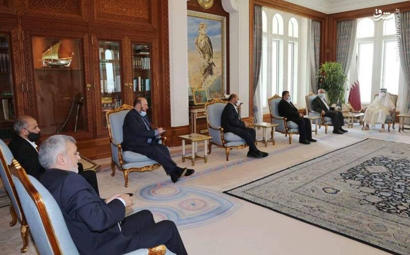 دیدار اسماعیل هنیه با امیر قطر