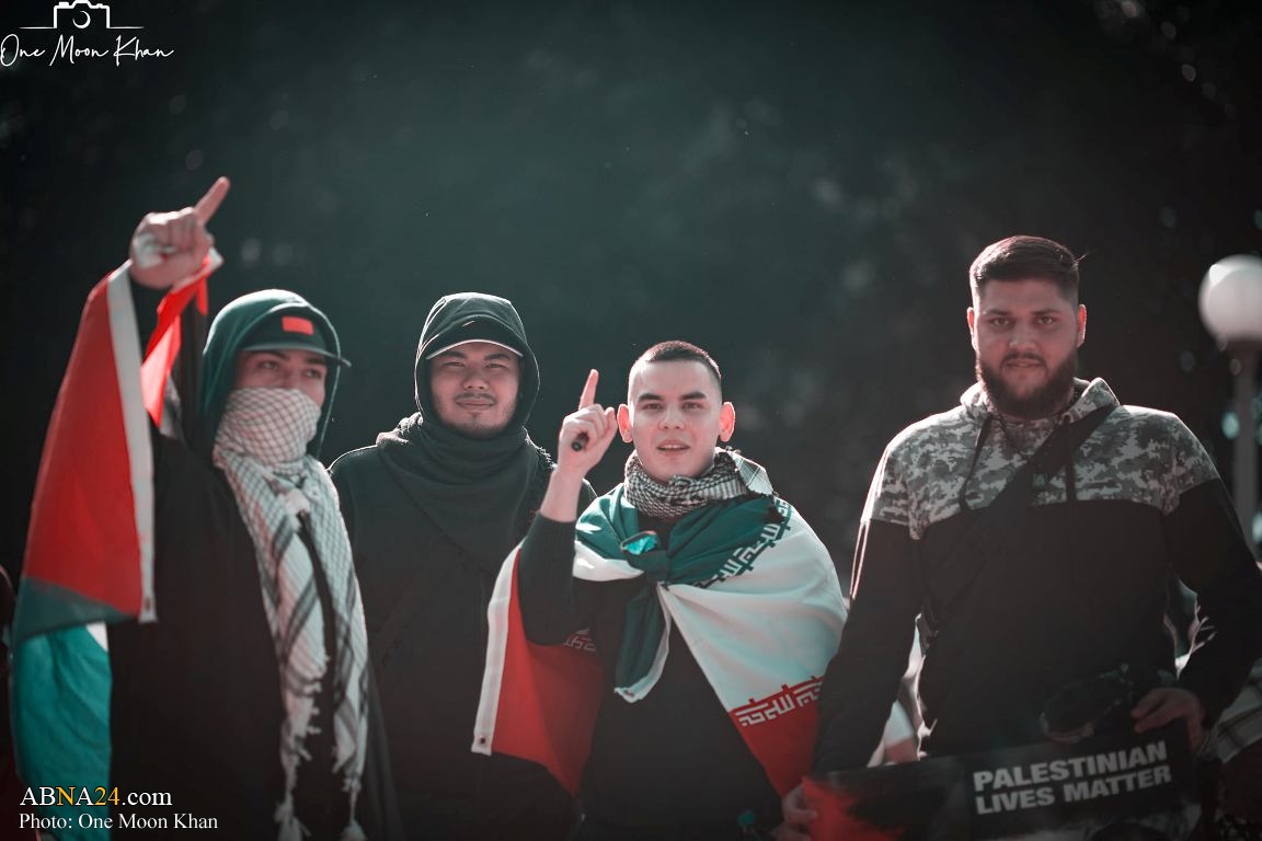 عکس/ پرچم ایران در جشن پیروزی مقاومت فلسطین در استرالیا