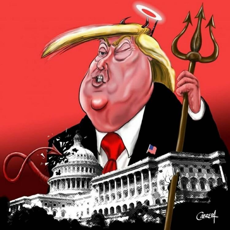 کاریکاتور/ ترامپ دوباره به کاخ سفید بر می‌گردد!