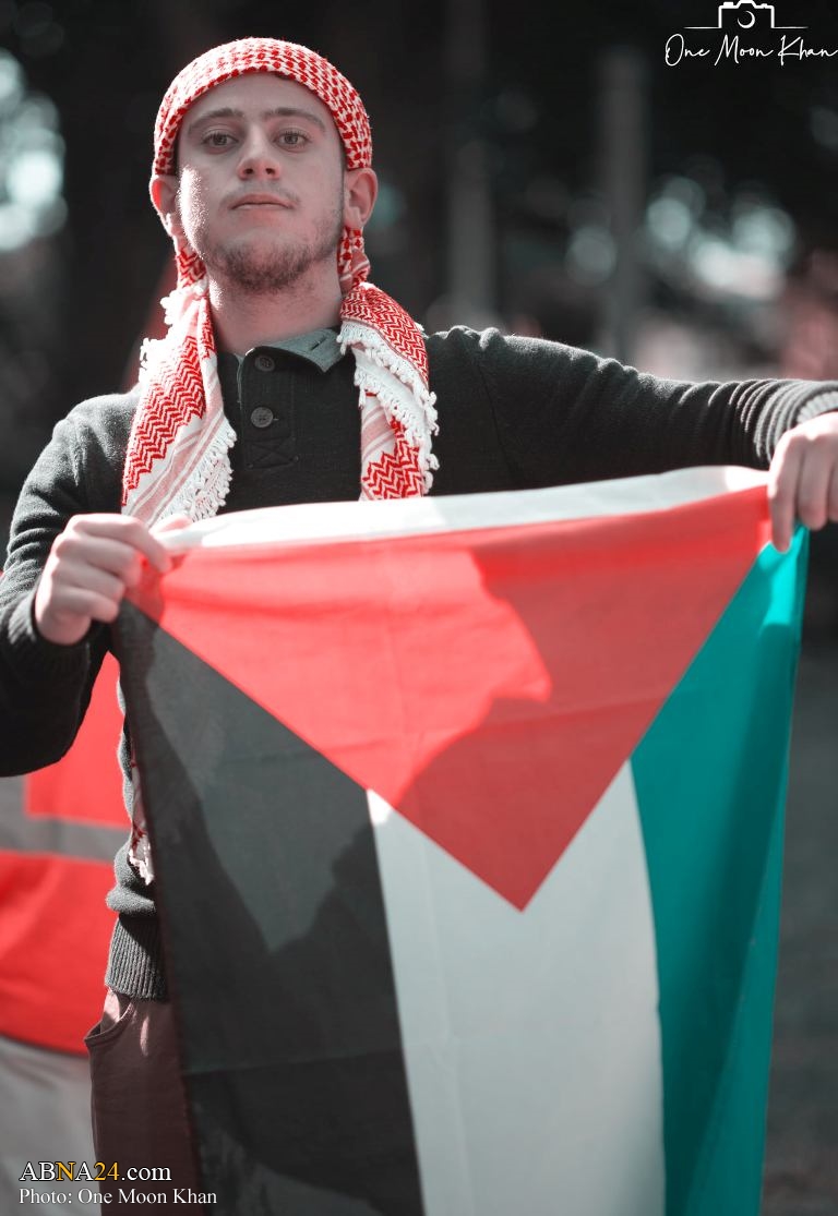 عکس/ پرچم ایران در جشن پیروزی مقاومت فلسطین در استرالیا