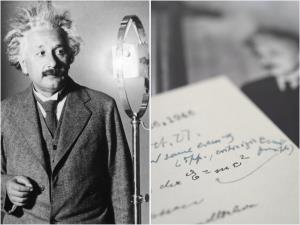 حراج نامه دستنویس آلبرت انیشتین حاوی فرمول E=mc2 به قیمت ۱.۲ میلیون دلار  