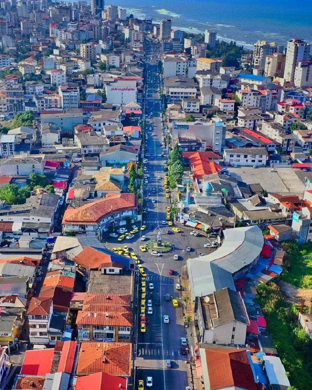 نمایی جالب از شهر شهسوار