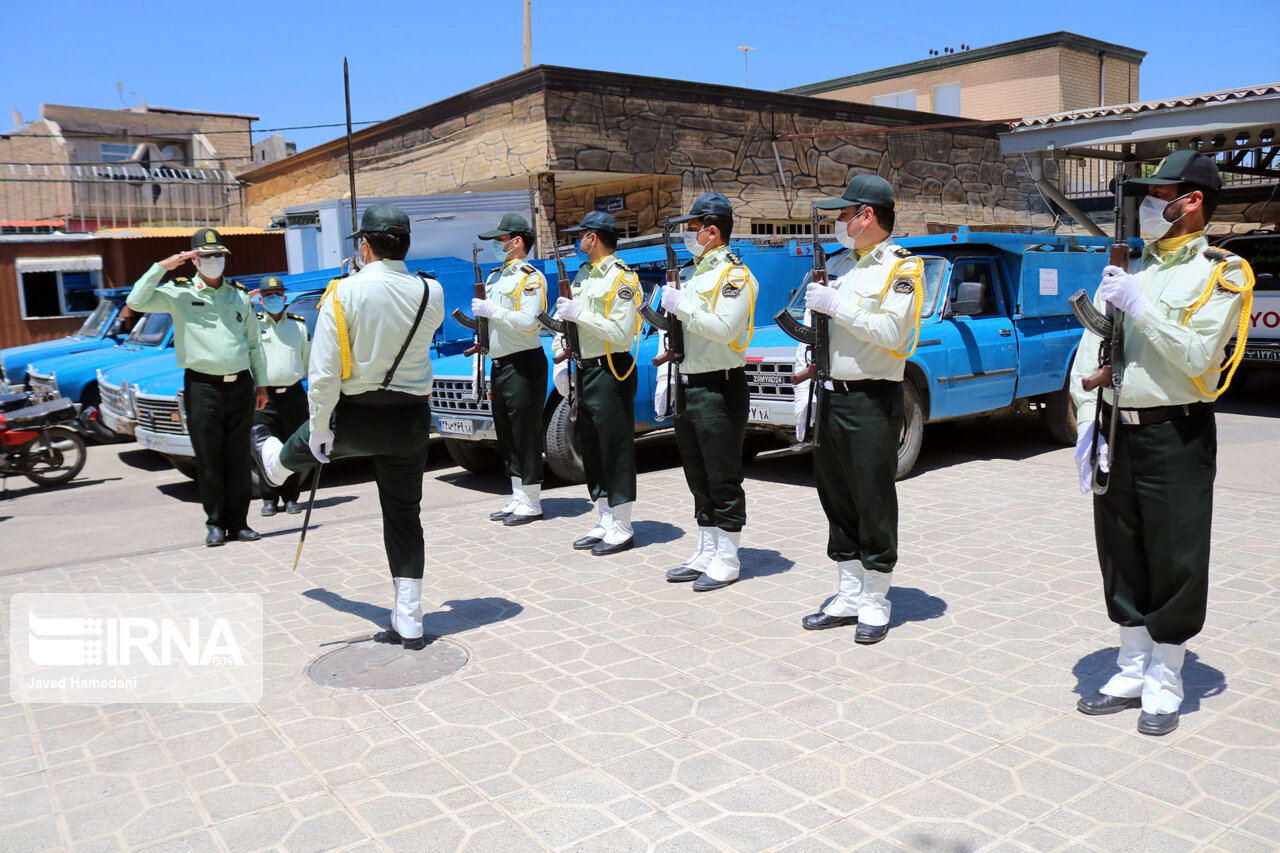 نمایشگاه کشفیات پلیس در همدان