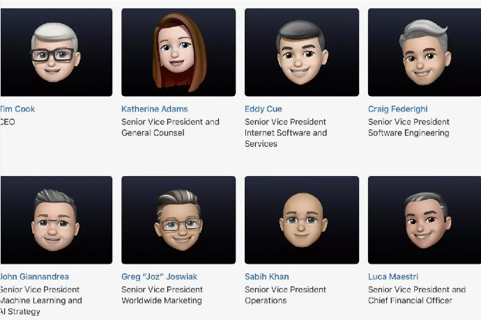 تصویر پروفایل مدیران اپل در آستانهی WWDC 2021 به میموجی تبدیل شد