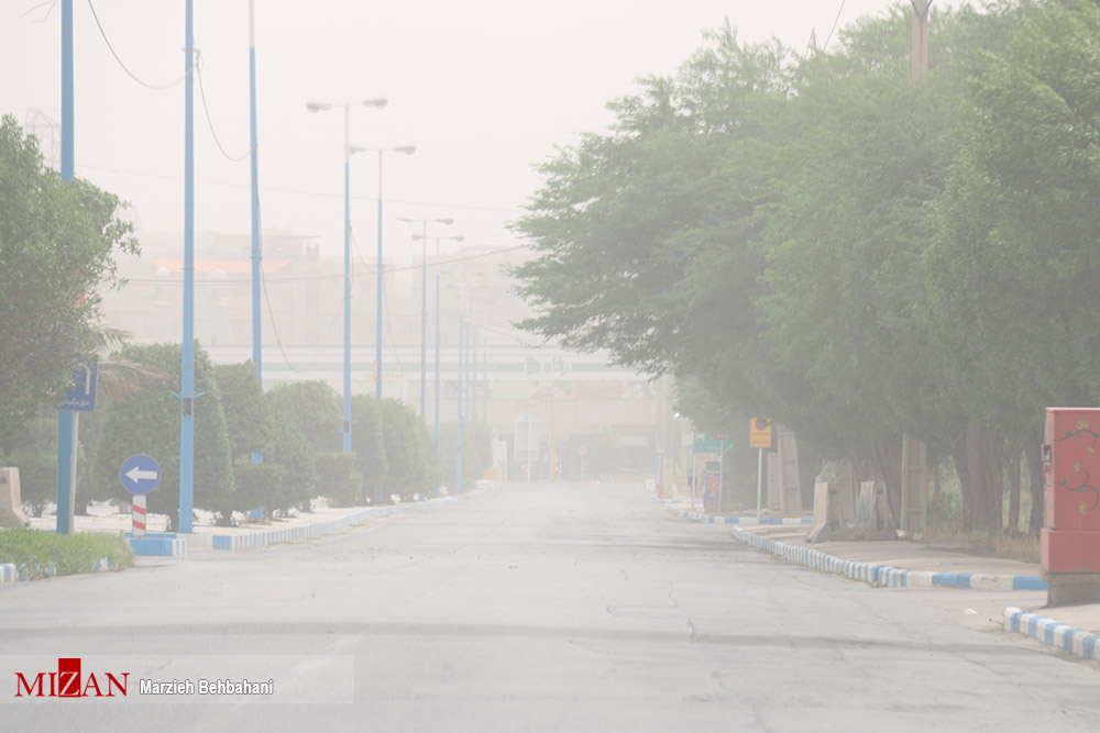 عکس/ گرد و غبار در آبادان