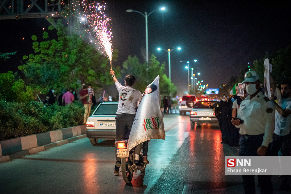 جشن پیروزی سید ابراهیم رئیسی در شیراز